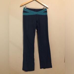 ♦️ Lululemon | Groove Pants in Navy with Teal Band
